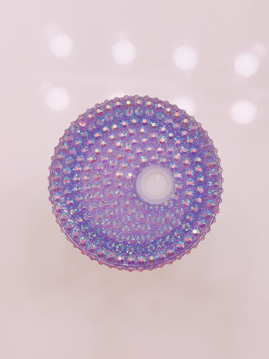 Purple Rhinestone Lid