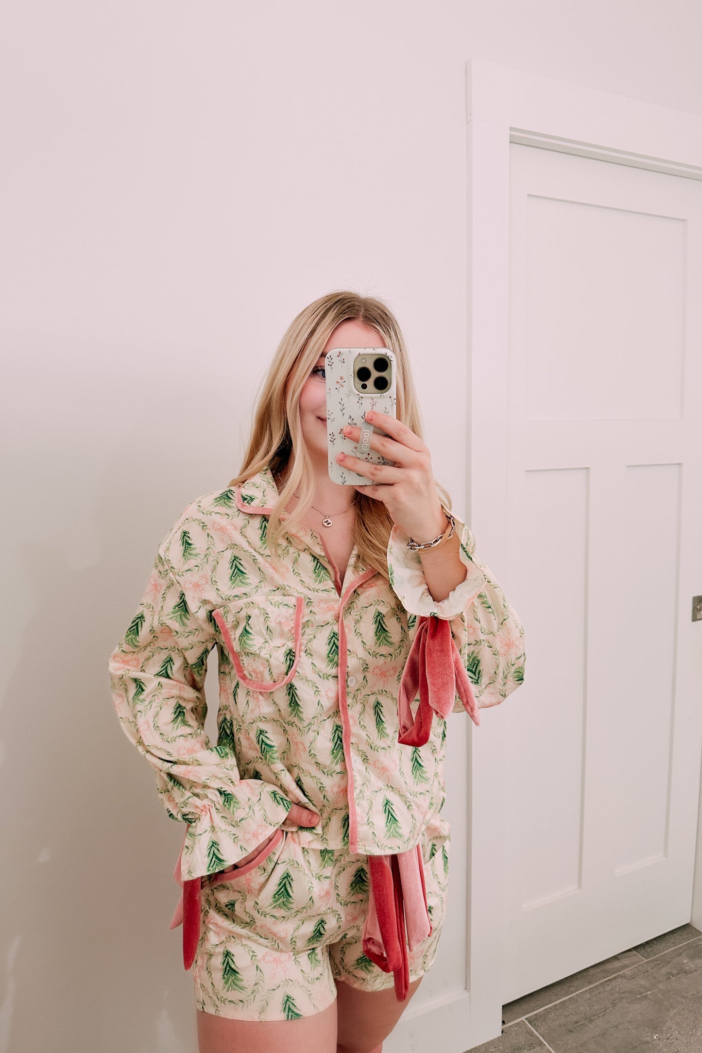A Girly Little Christmas Pink Pj set