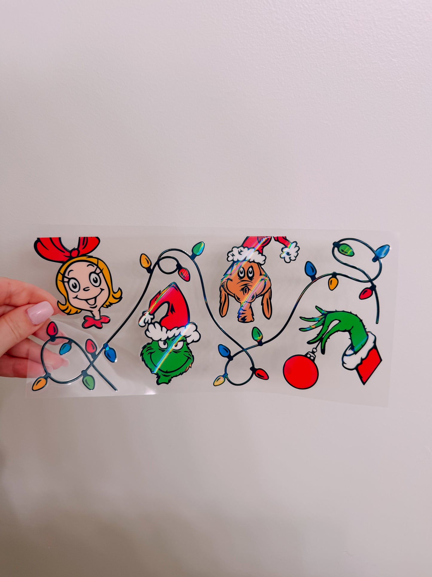 Lights and Grinch Wrap