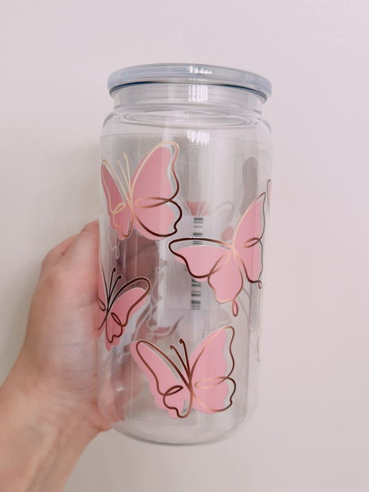 Pink Butterfly Wrap