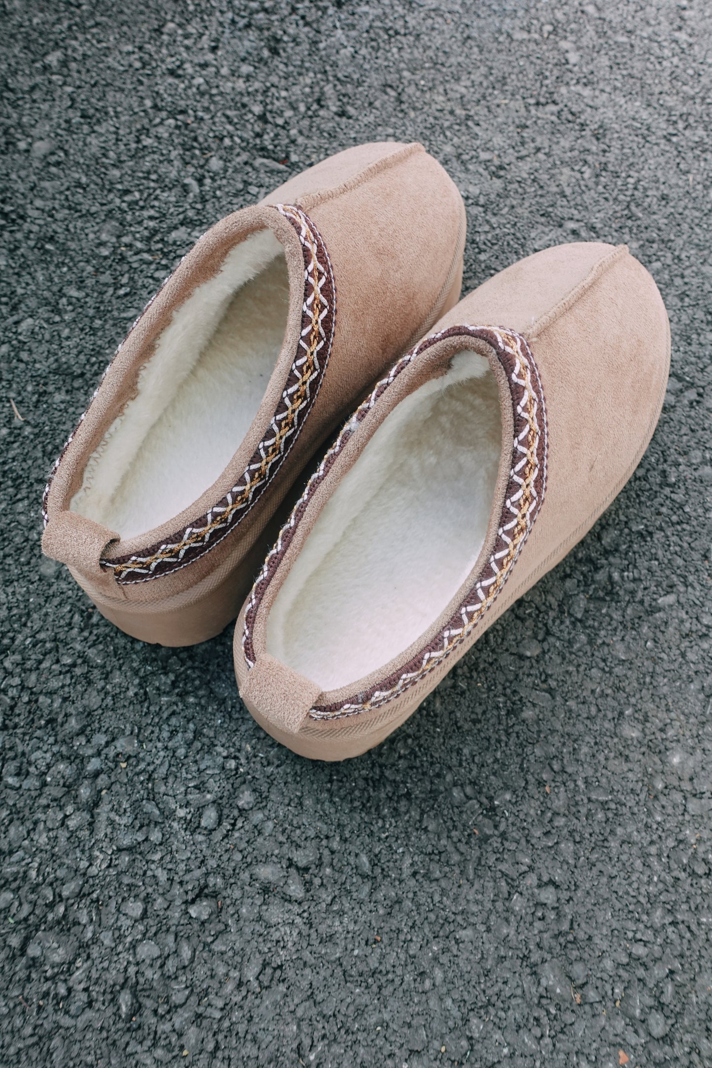 Sandstone Platform Slippers