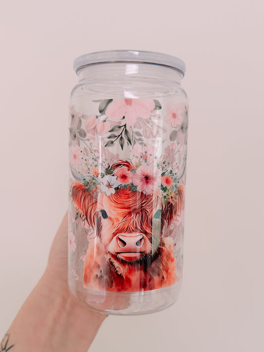 Floral Cow #1 Wrap