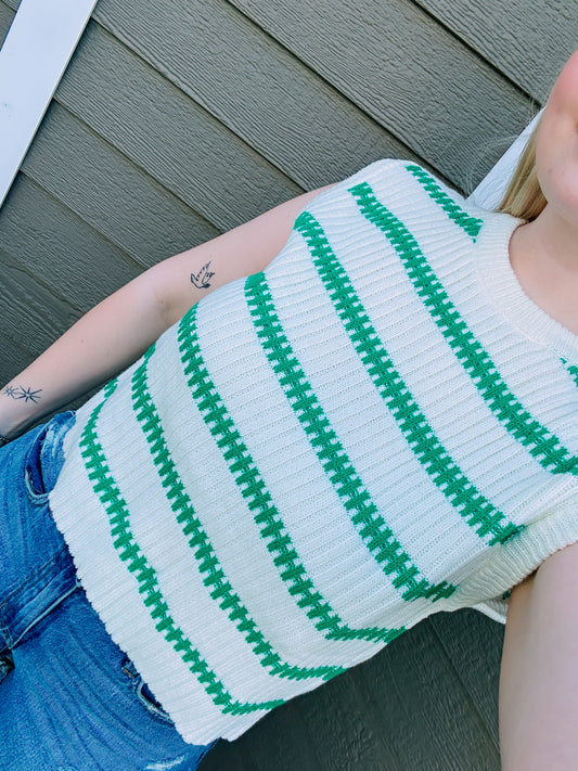 Stripped Knit Top