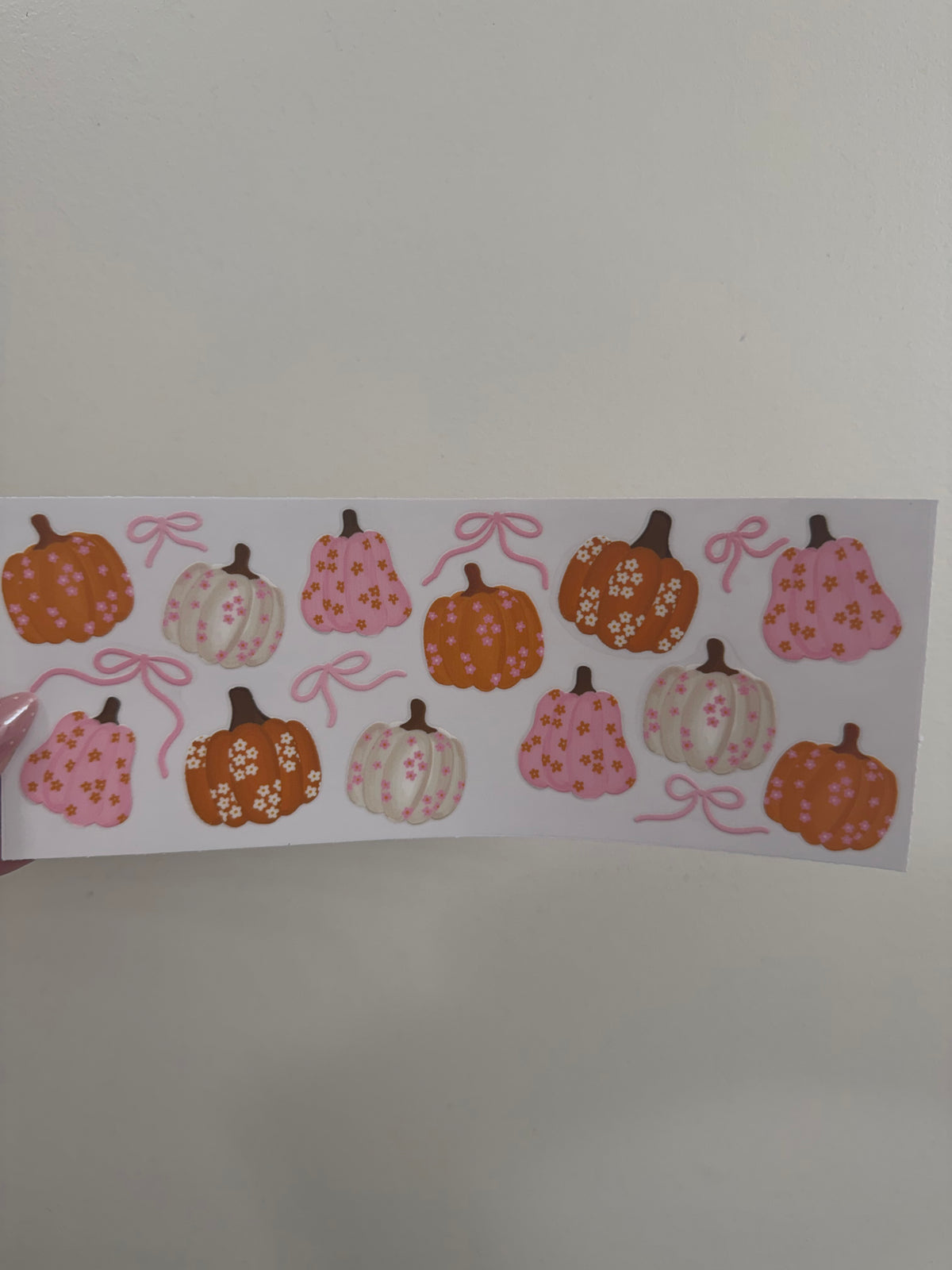 floral pumpkin wrap