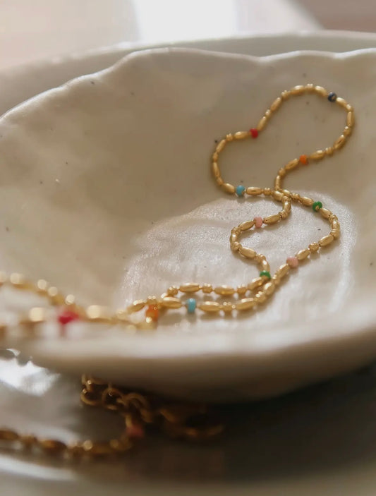 Rainbow Petite Beaded Necklace