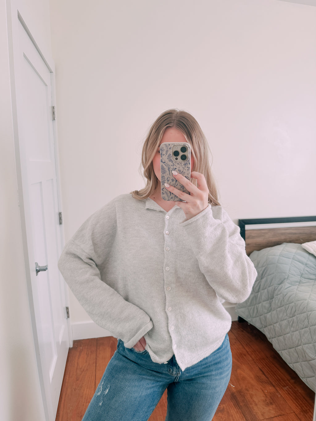 Bloom Cardigan Heather Grey