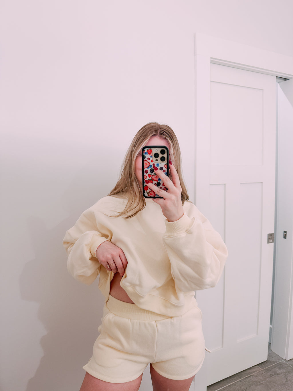 Cozy Cream Fleece Lounge Set