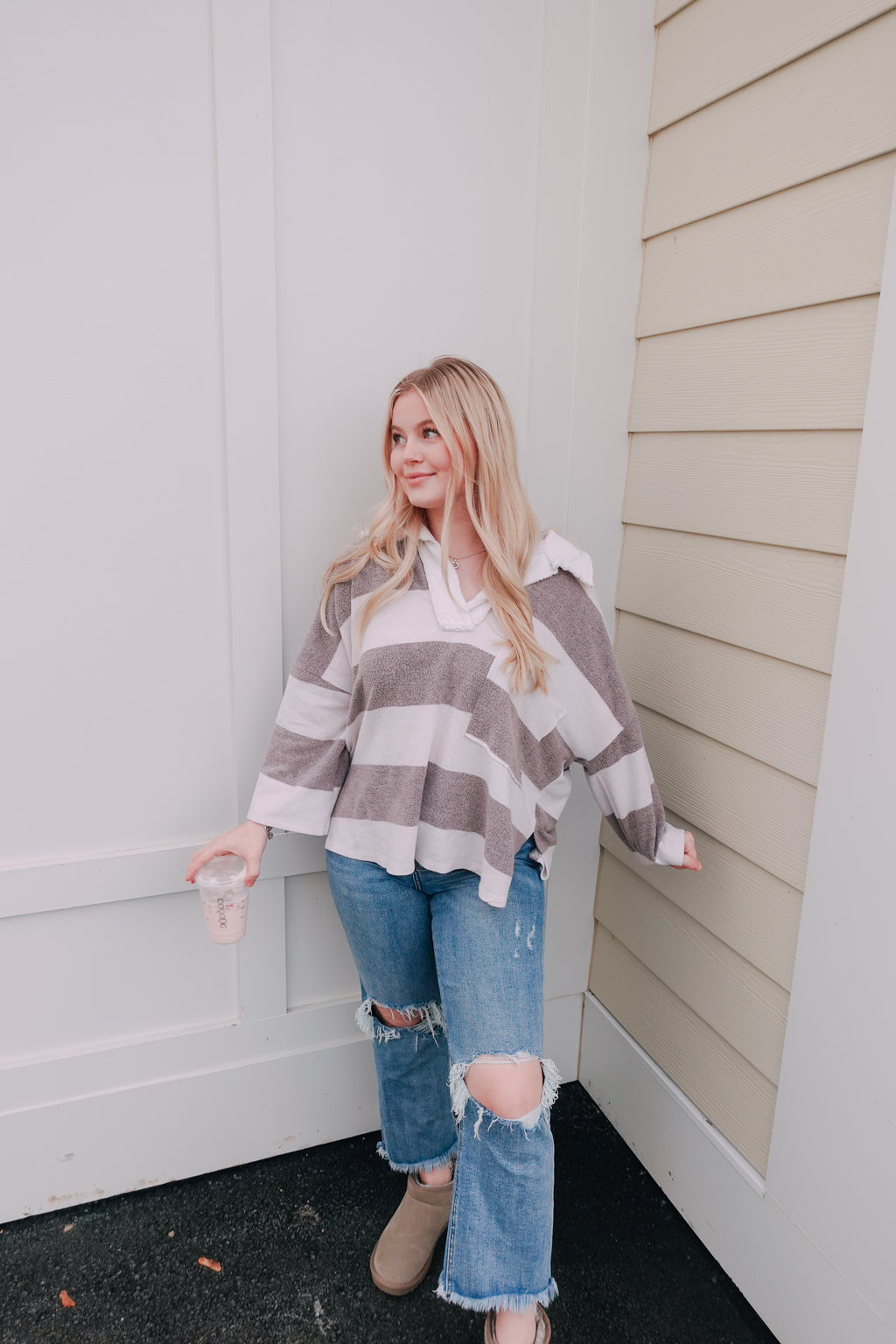 Stay Cozy Oversized Sweater Brown