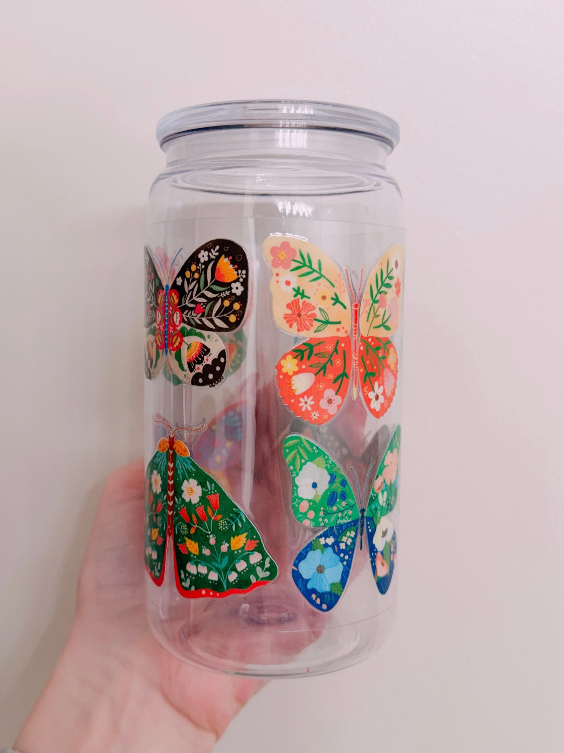 Floral butterfly wrap
