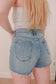 Light Denim Slight Distressed Stretch Shorts