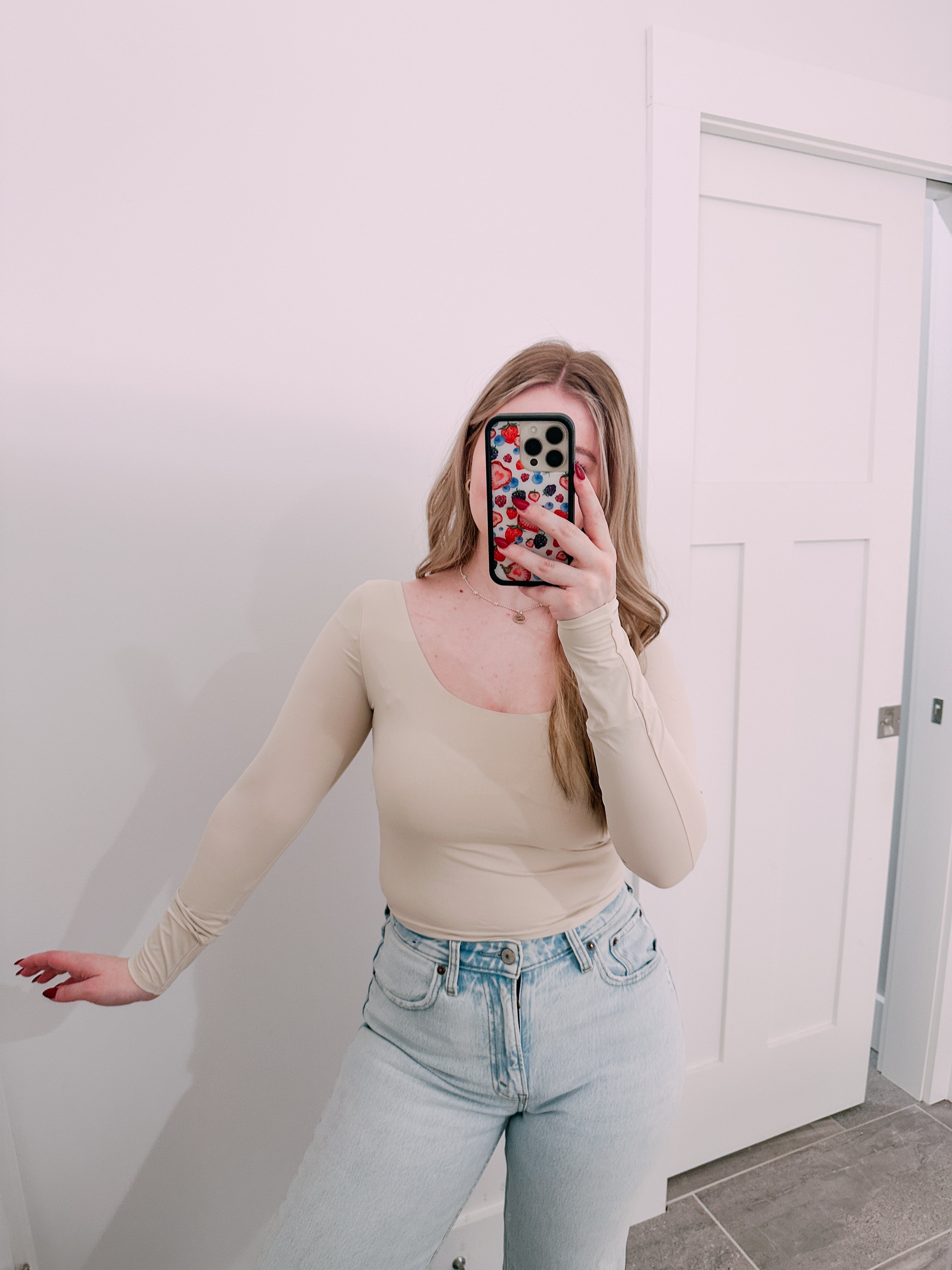 Staple Cream Long Sleeve Top