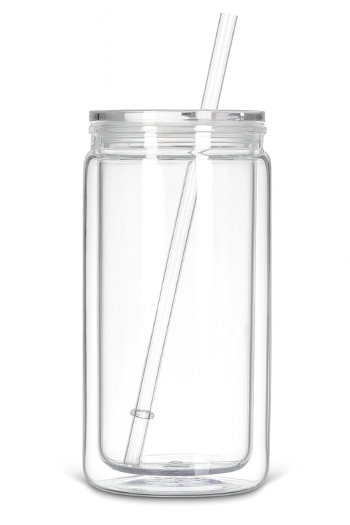 16oz and 20oz Acrylic Customizable Snow Globe Cup