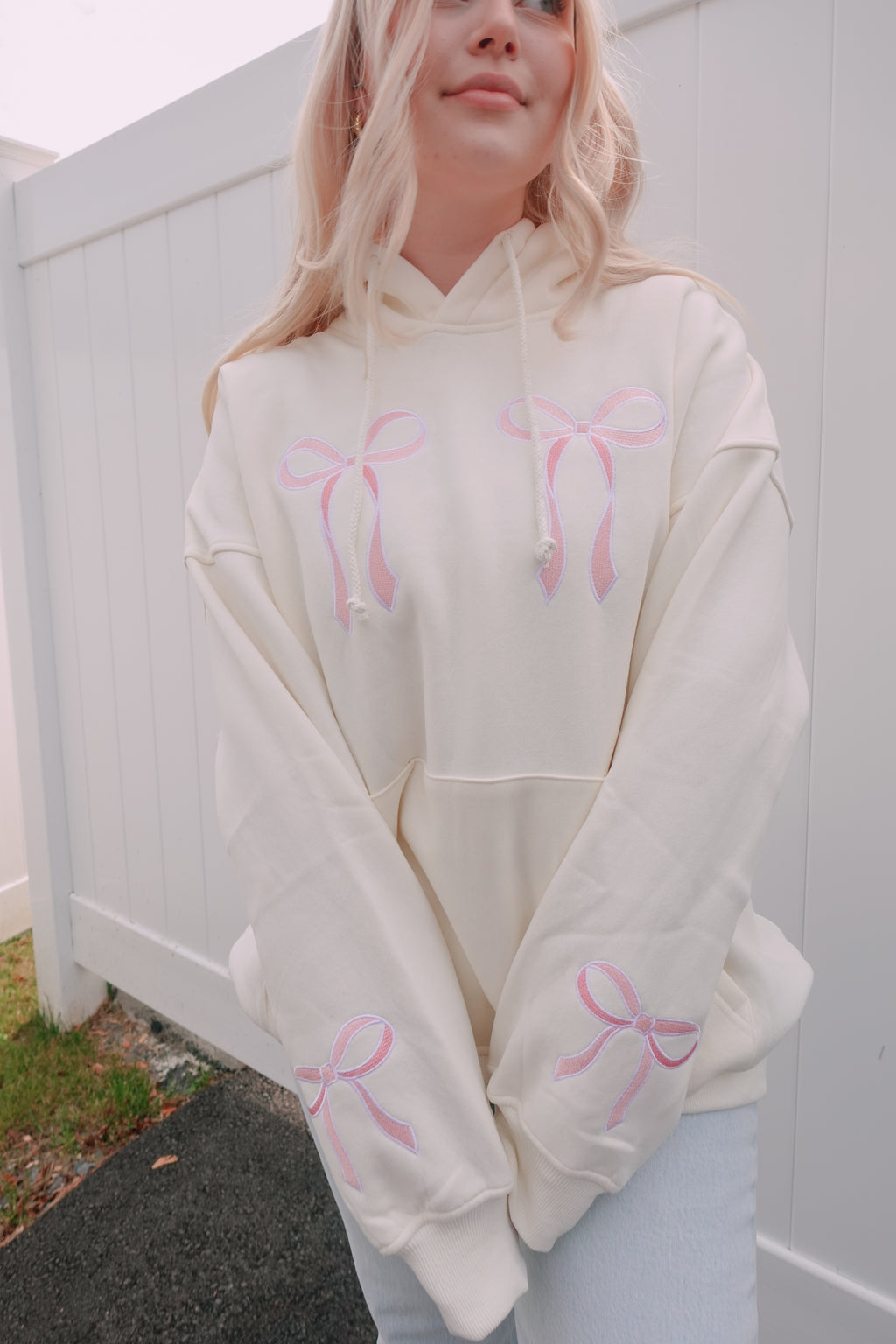 Pink Bow Hoodie