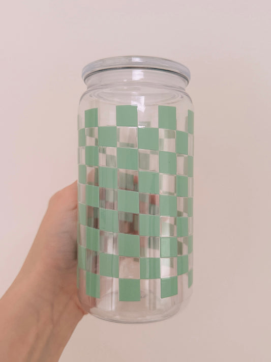 Sage Checkered Wrap