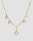White Clover Charm Necklace