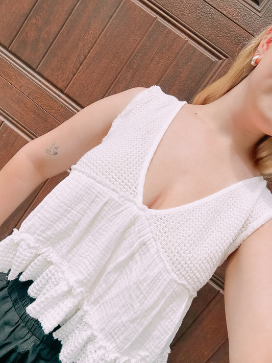 Pretty In Ivory Top