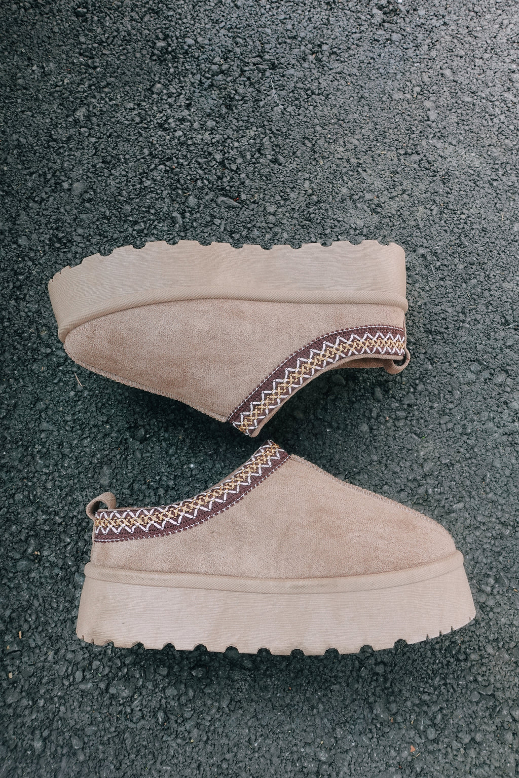 Sandstone Platform Slippers