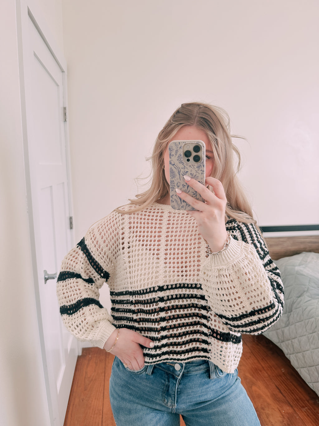 Crochet Stripped Sweater