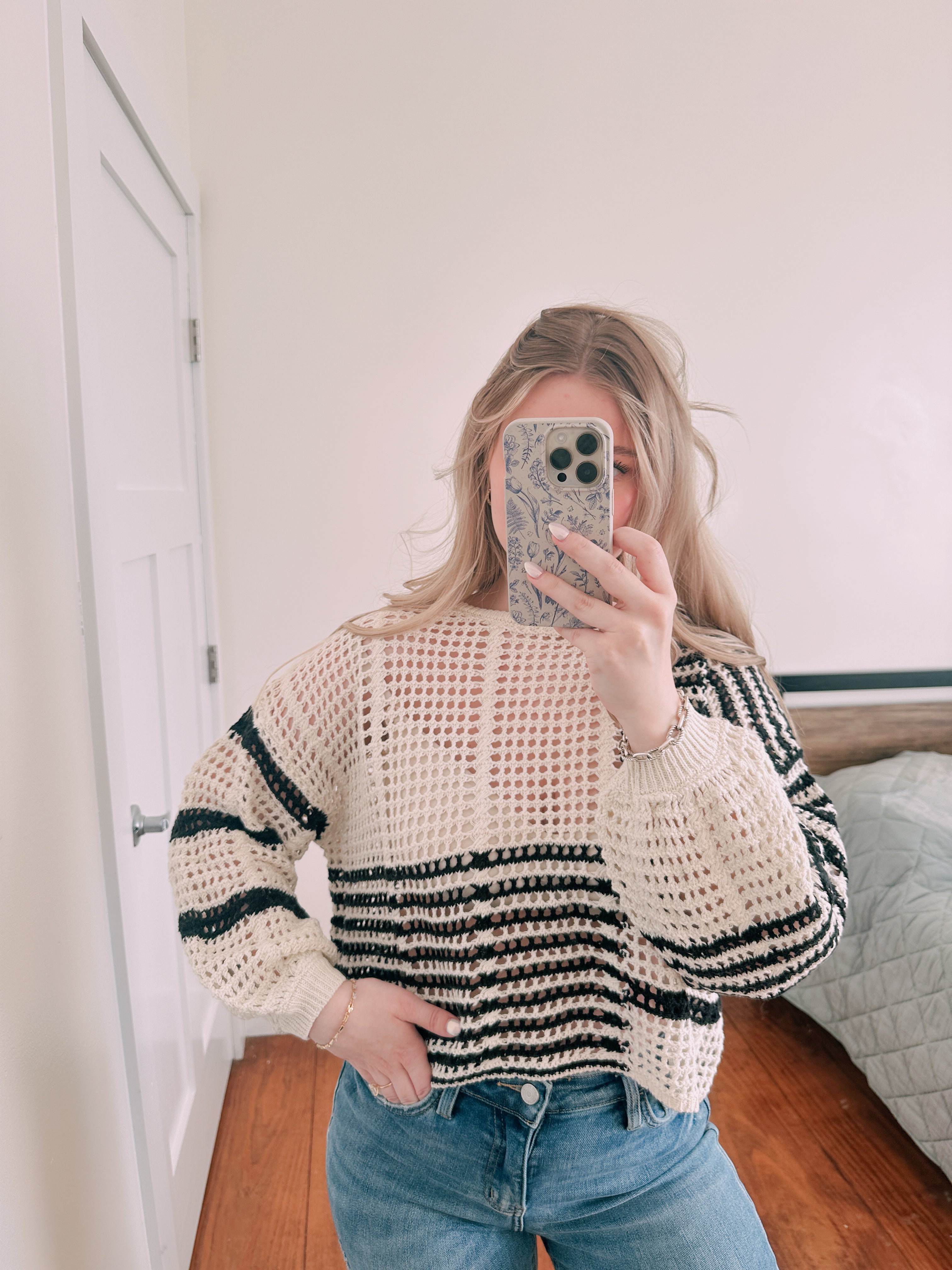 Crochet Stripped Sweater
