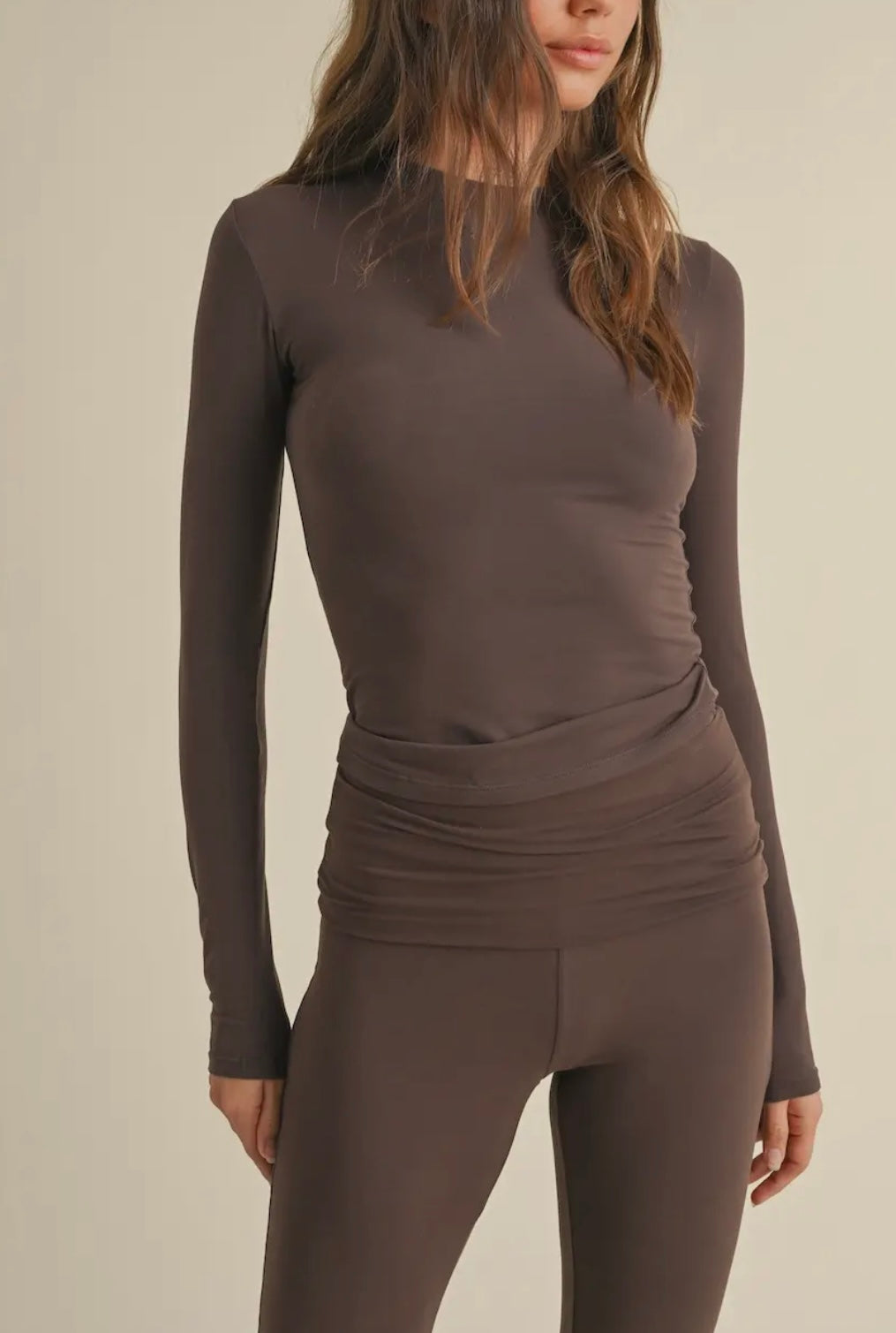 Chocolate Fold Over Lounge Set