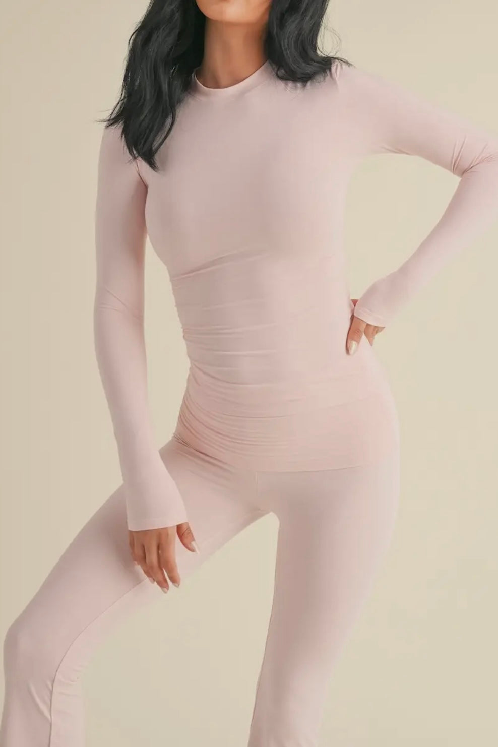 Ballerina Pink Fold Over Lounge Set