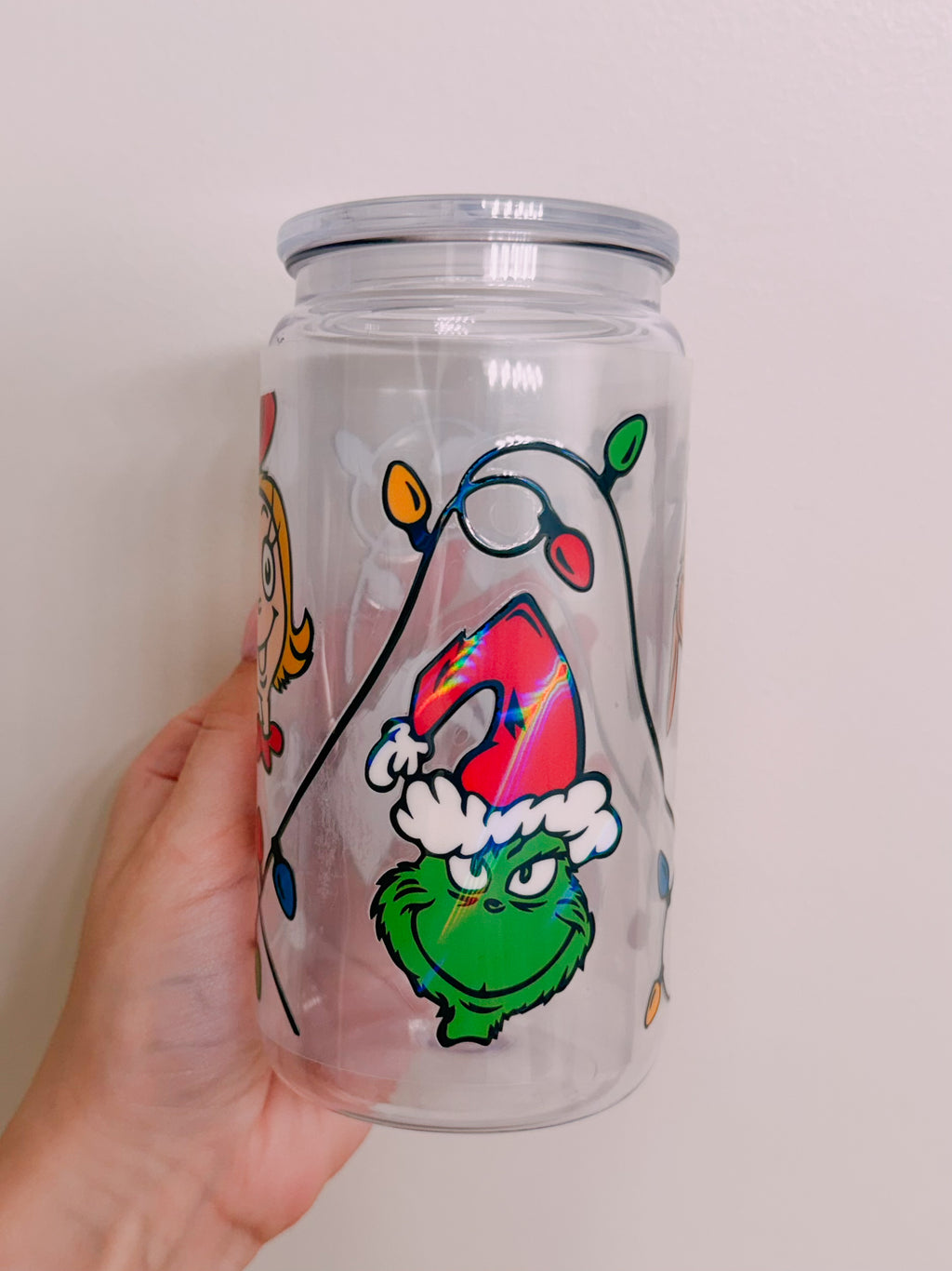 Lights and Grinch Wrap