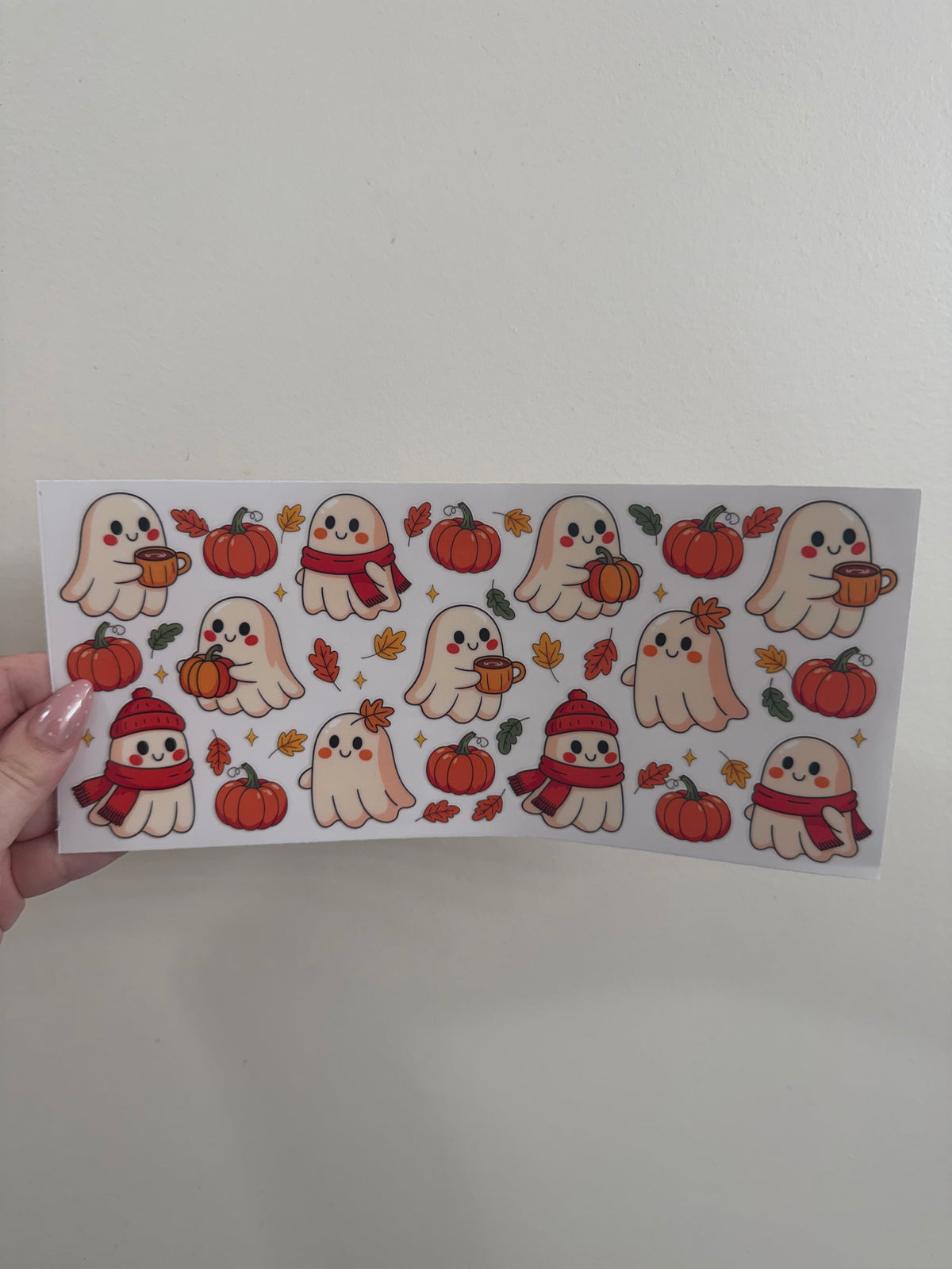 fall ghosts wrap