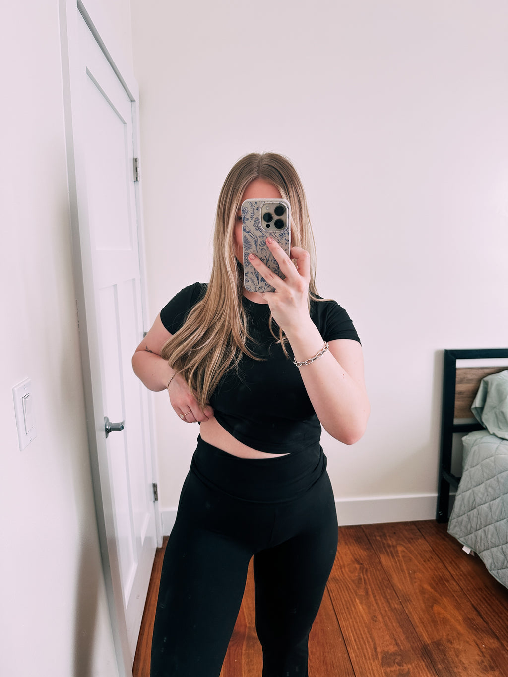 Black Fold Over Lounge Set