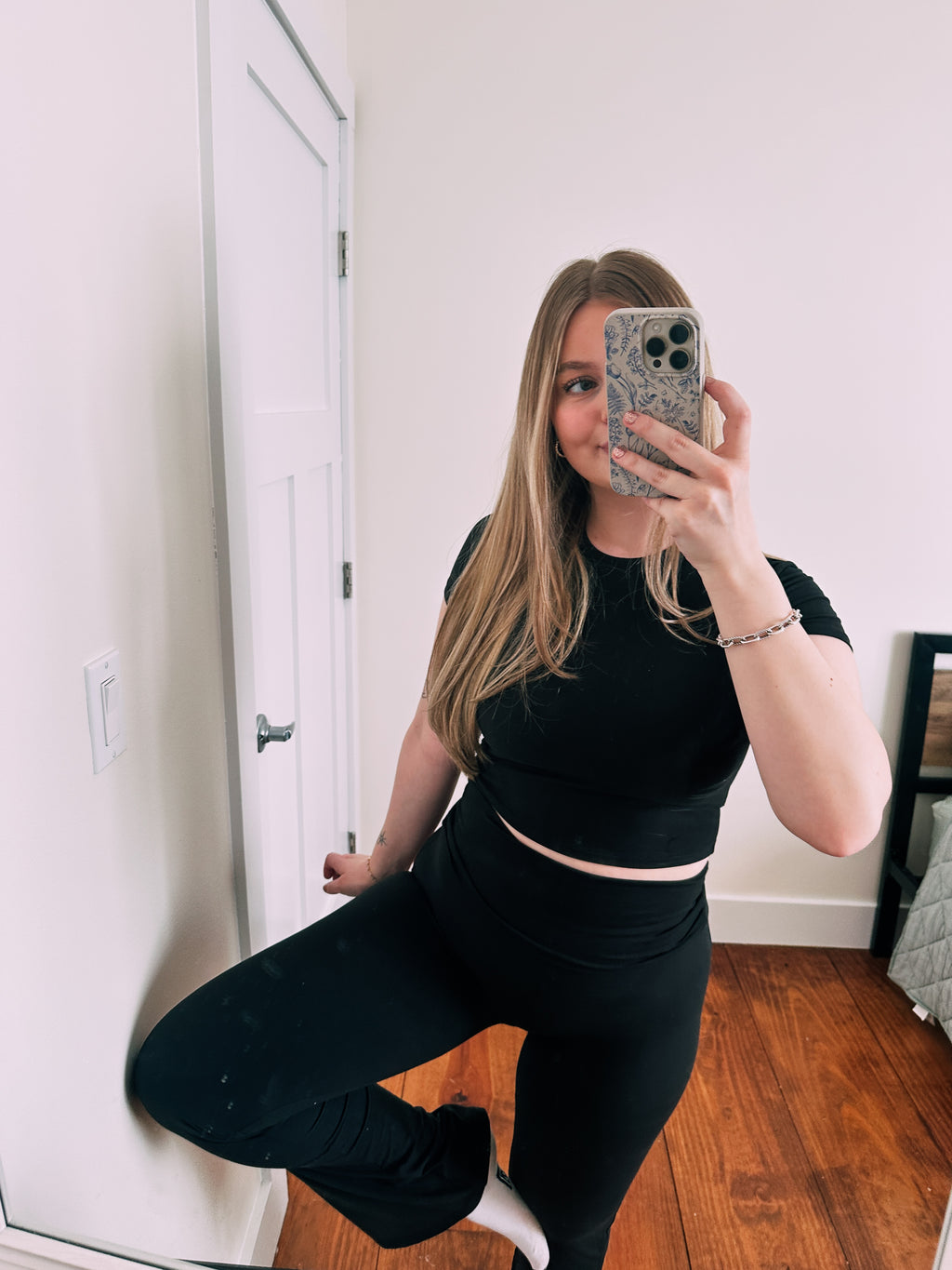 Black Fold Over Lounge Set