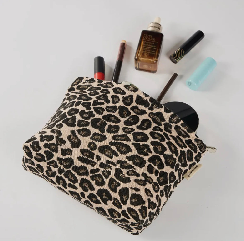 Leopard Print Makeup Bag