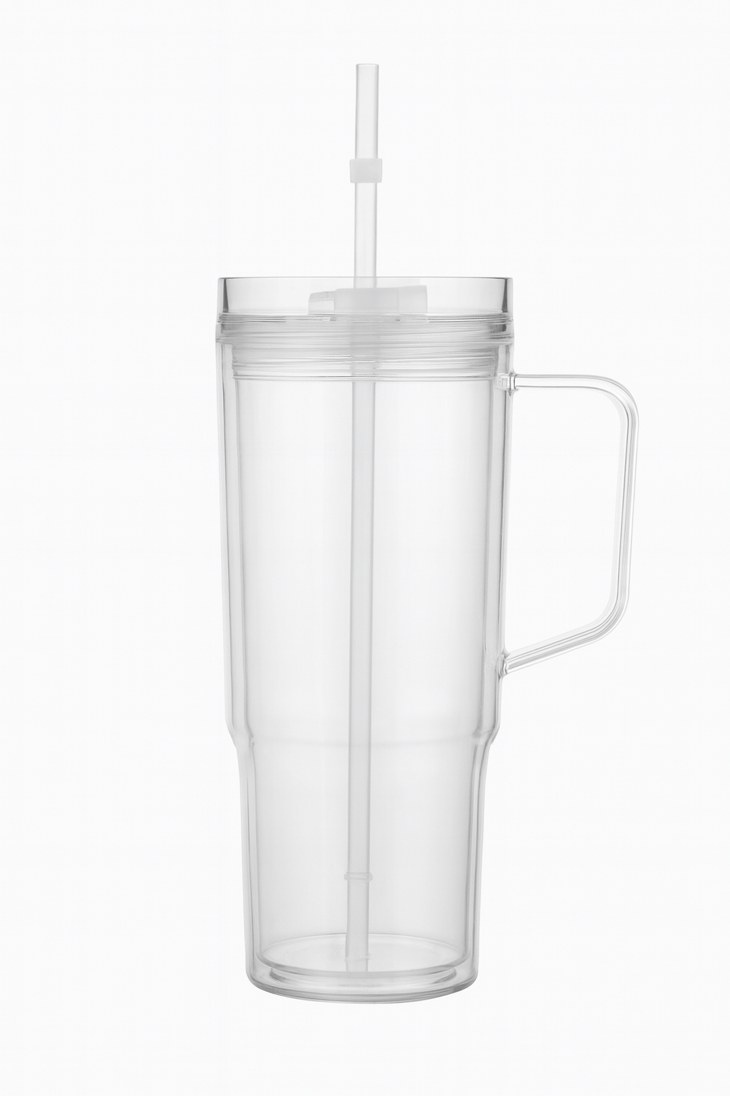 40oz Acrylic Customizable Snow Globe Tumbler With Handle