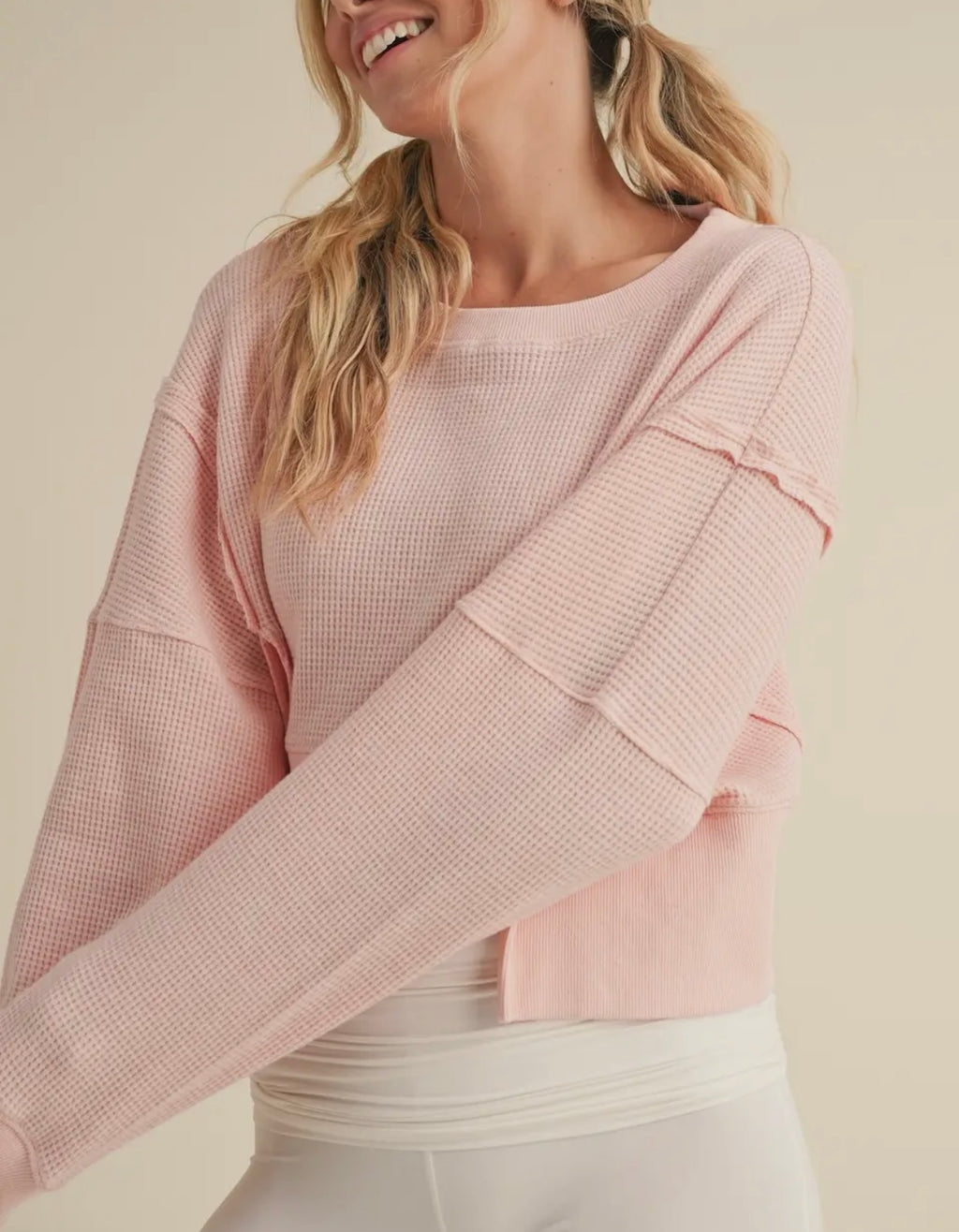 Buttery Soft Cropped Pink Pullover