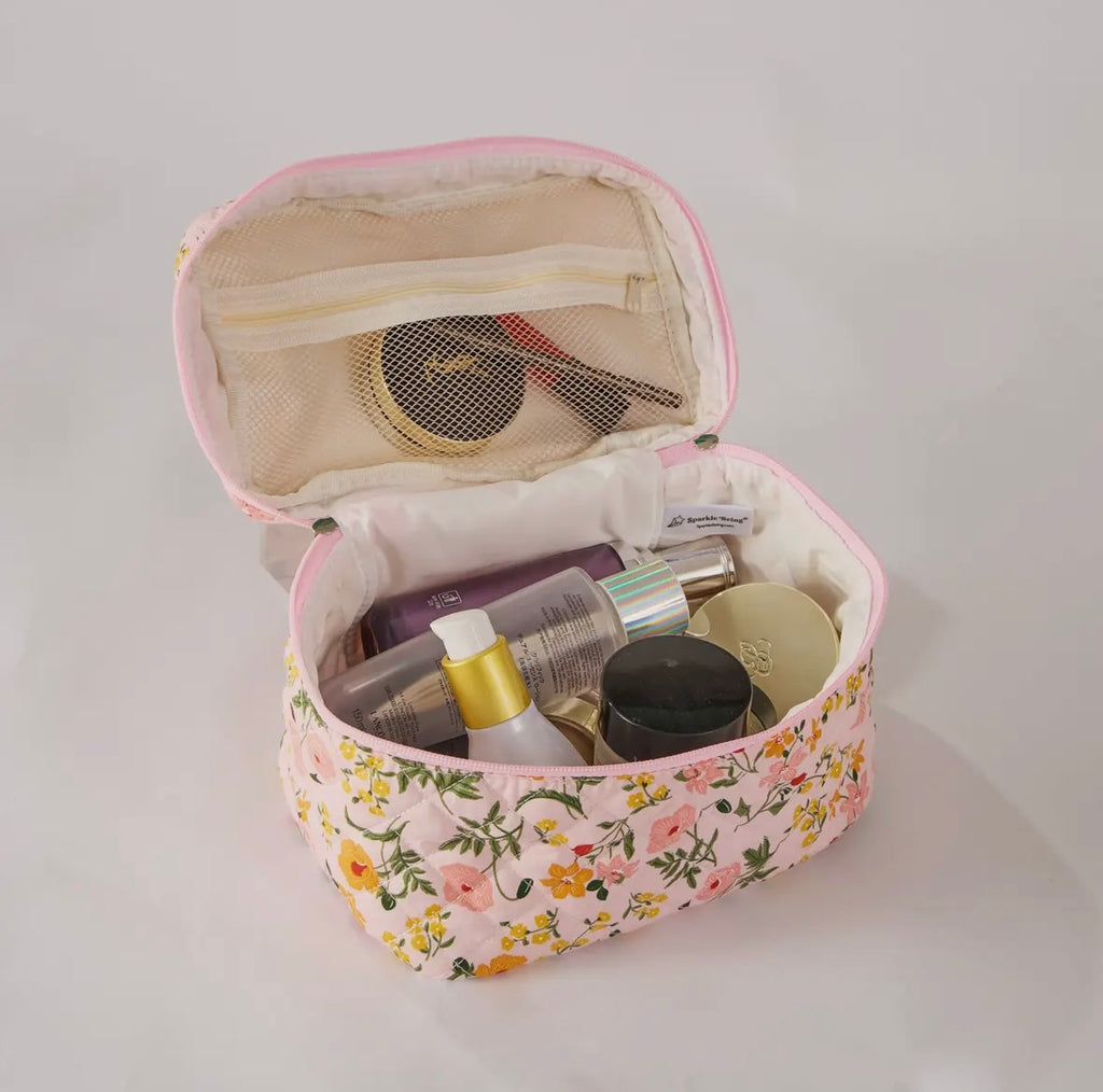 Flower Floral Makeup Bag
