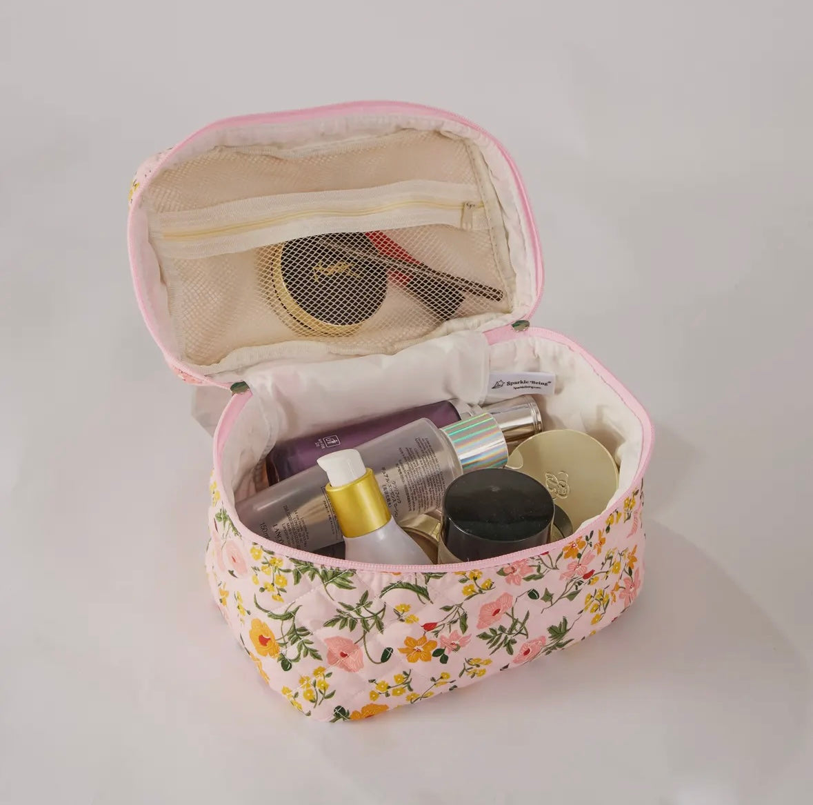 Flower Floral Makeup Bag