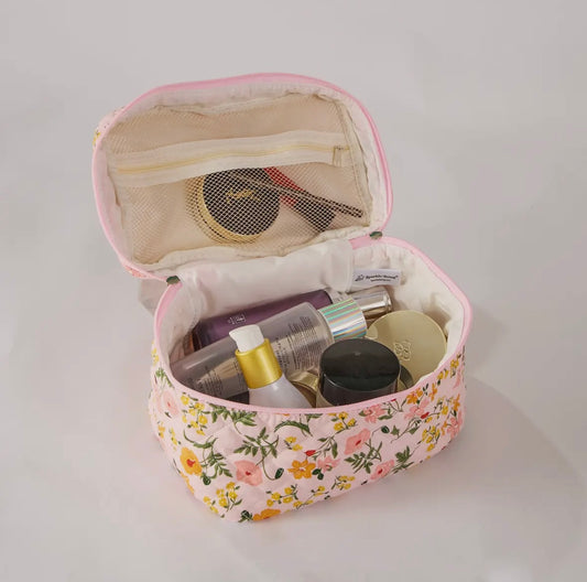 Flower Floral Makeup Bag