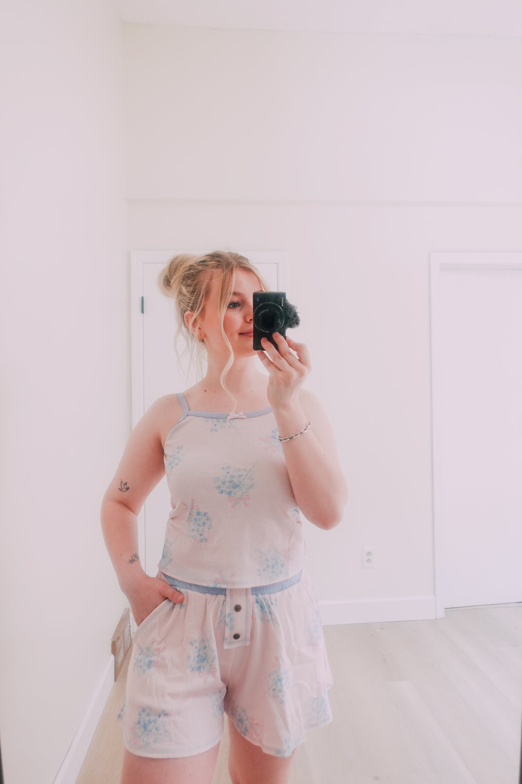 Bouquet Tank and Shorts Lounge Set