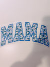Blue mama floral Transfer