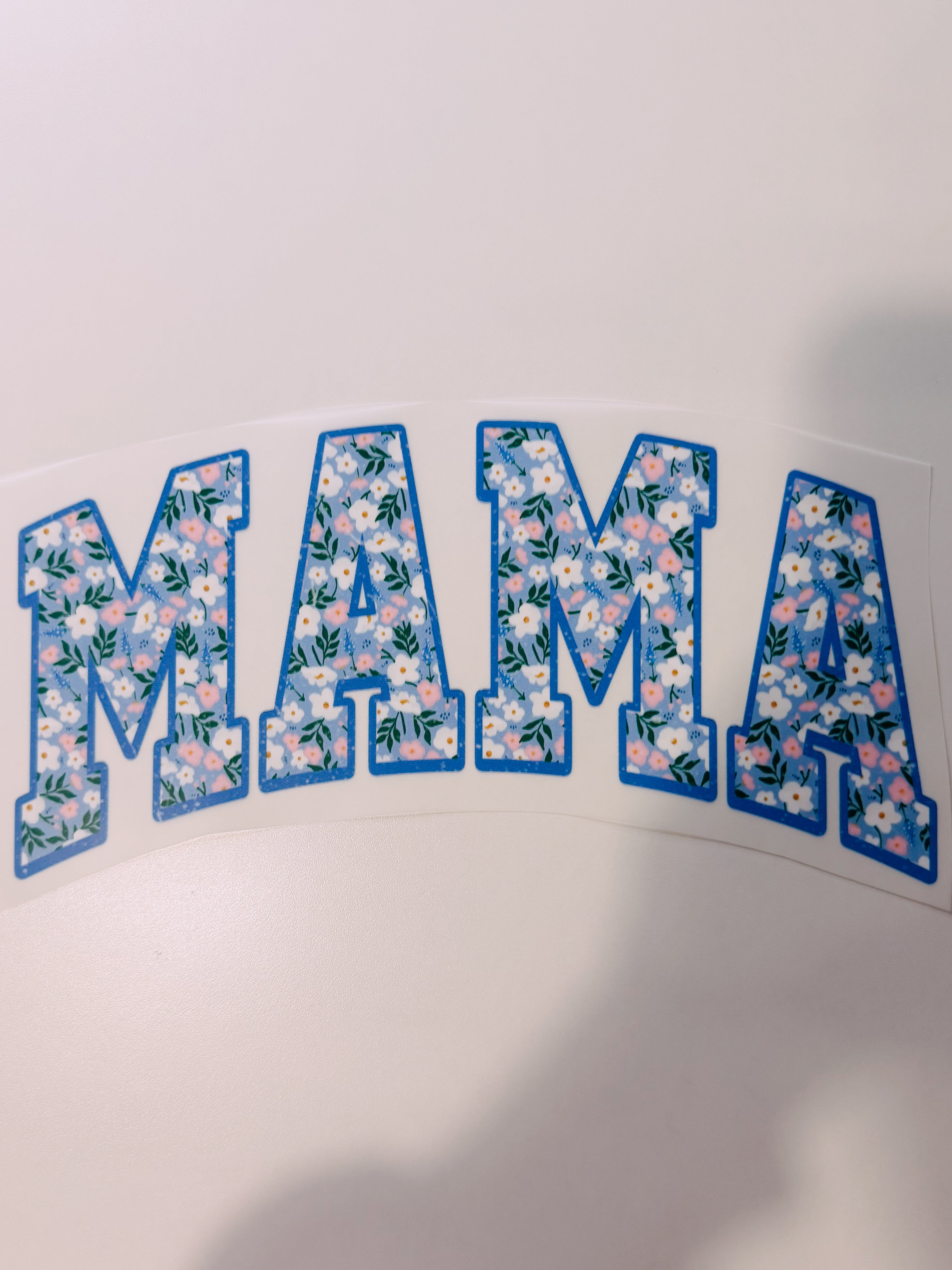 Blue mama floral Transfer