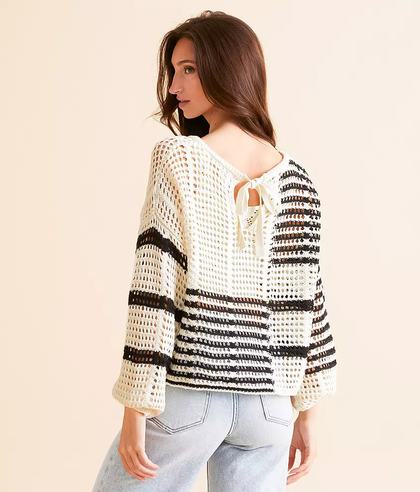 Crochet Stripped Sweater