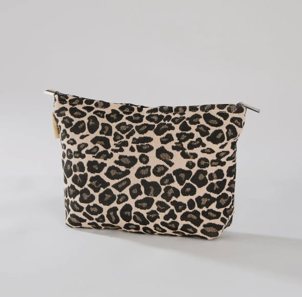 Leopard Print Makeup Bag