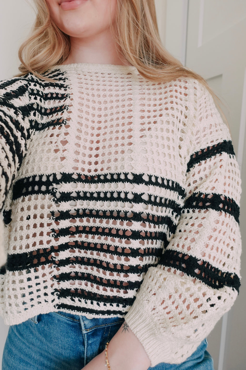 Crochet Stripped Sweater