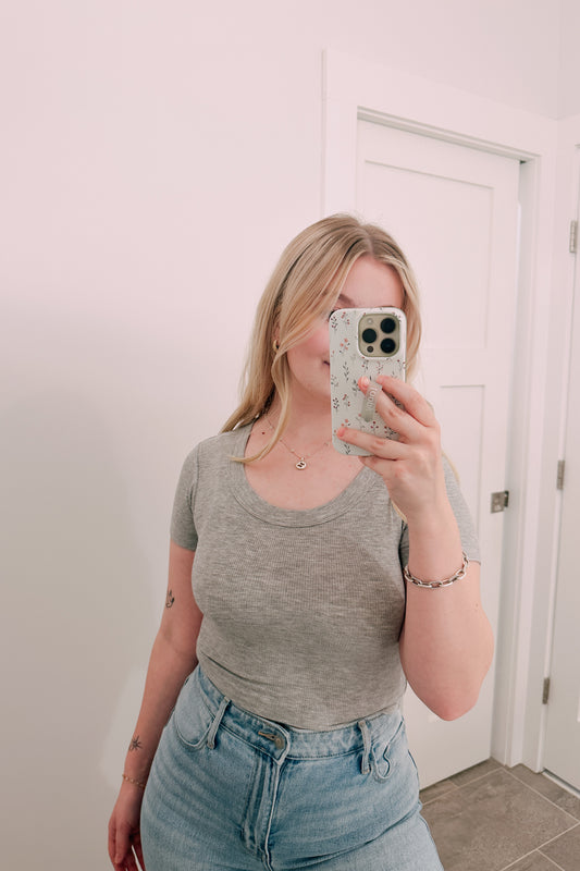 Tessa Ribbed Tee - 5 colors