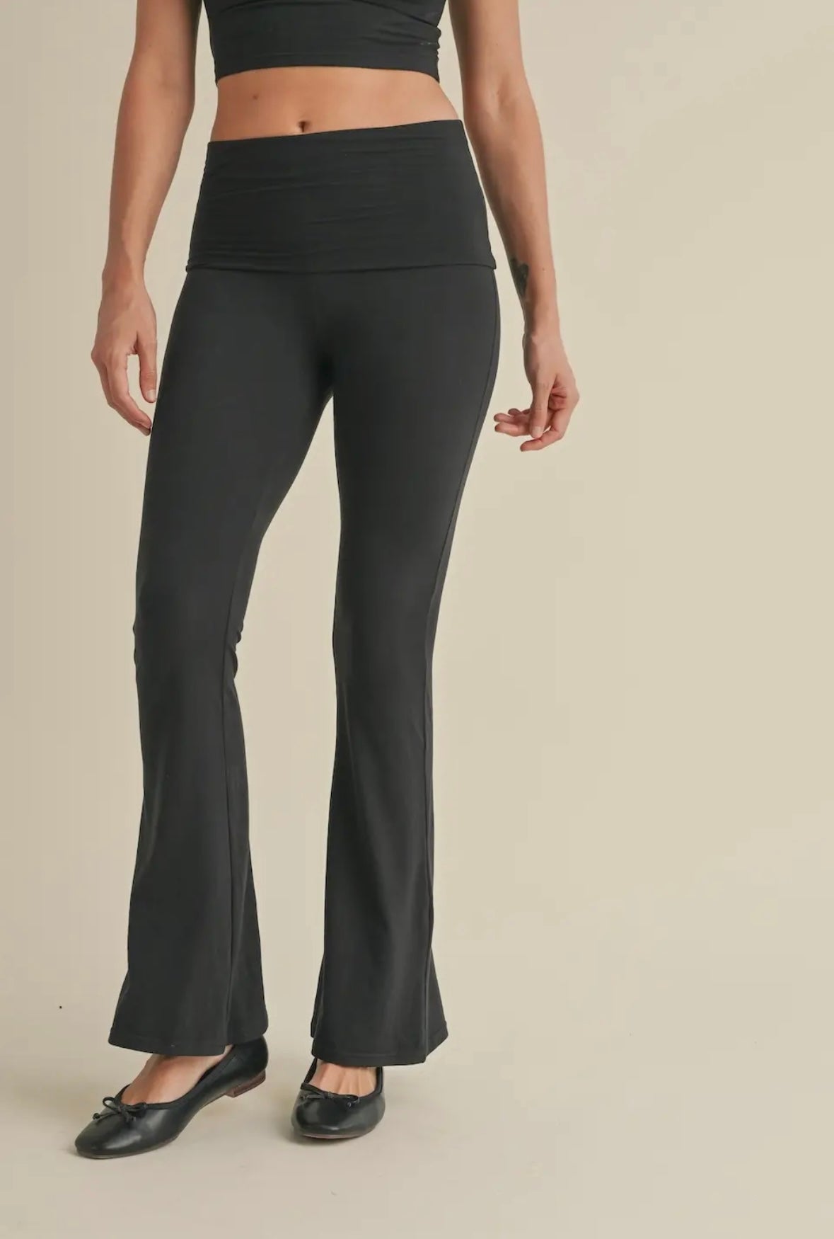 Black Fold Over Lounge Set