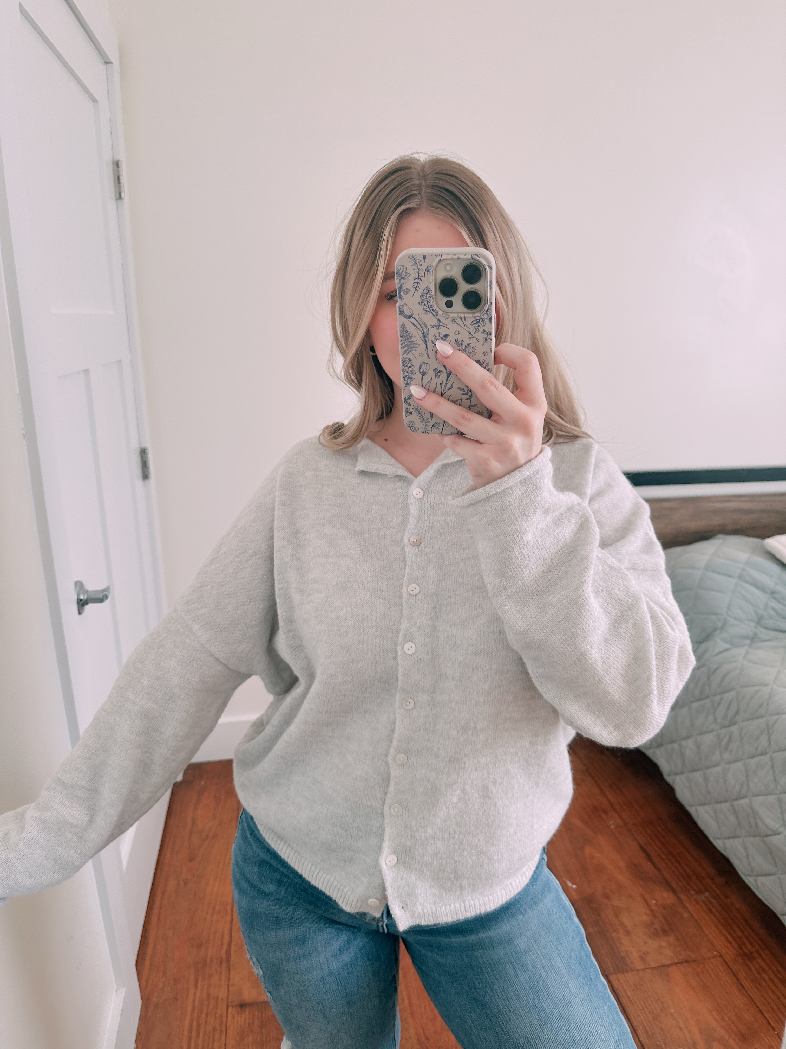 Bloom Cardigan Heather Grey