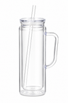 20oz Acrylic With Handle Customizable Snow Globe Cup