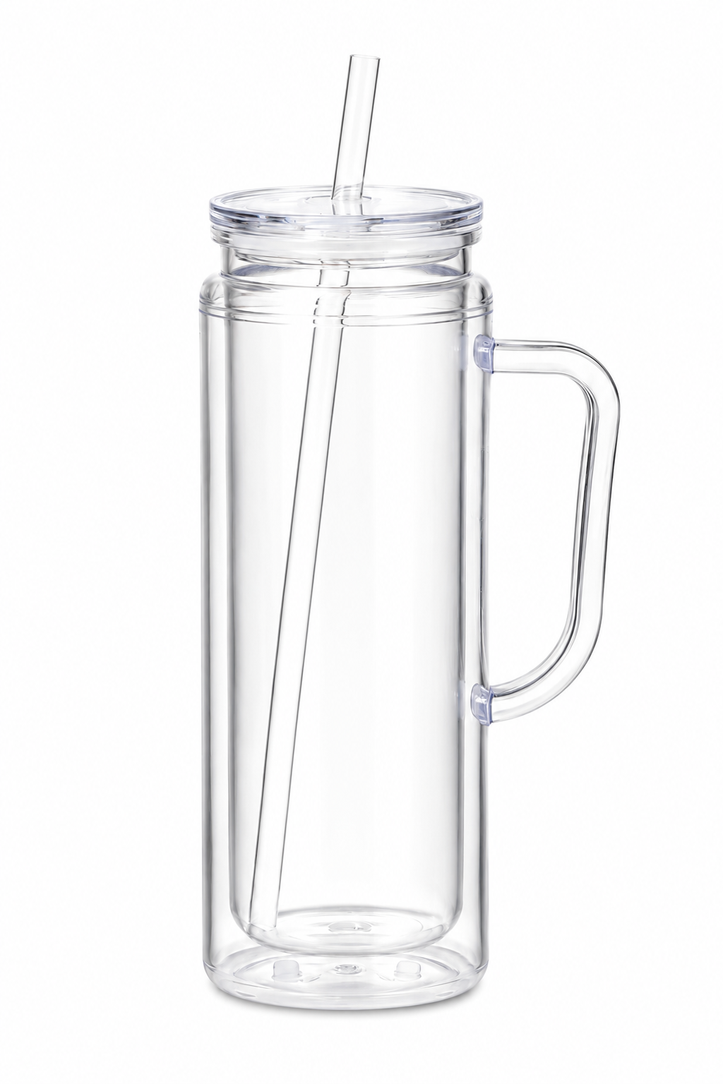 20oz Acrylic With Handle Customizable Snow Globe Cup