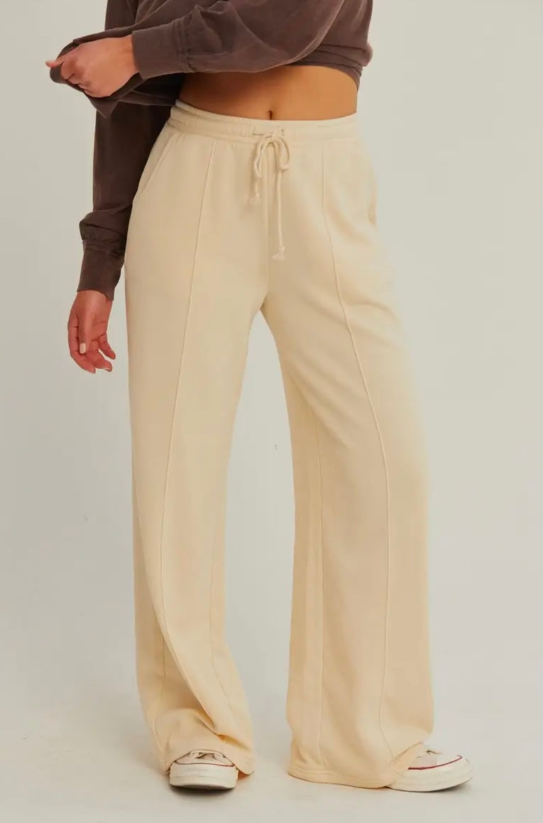 Fleece Lounge Pants Cream