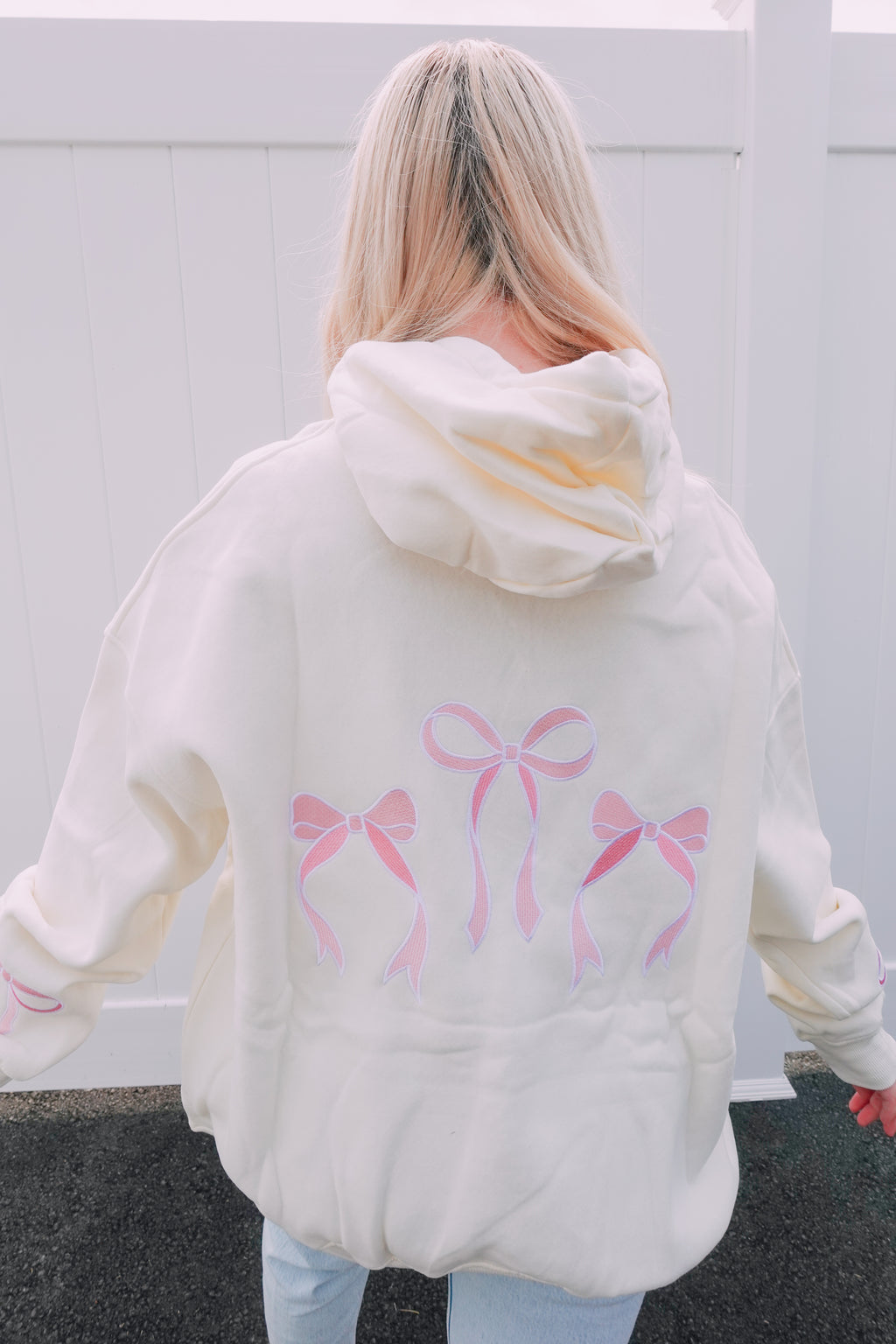 Pink Bow Hoodie