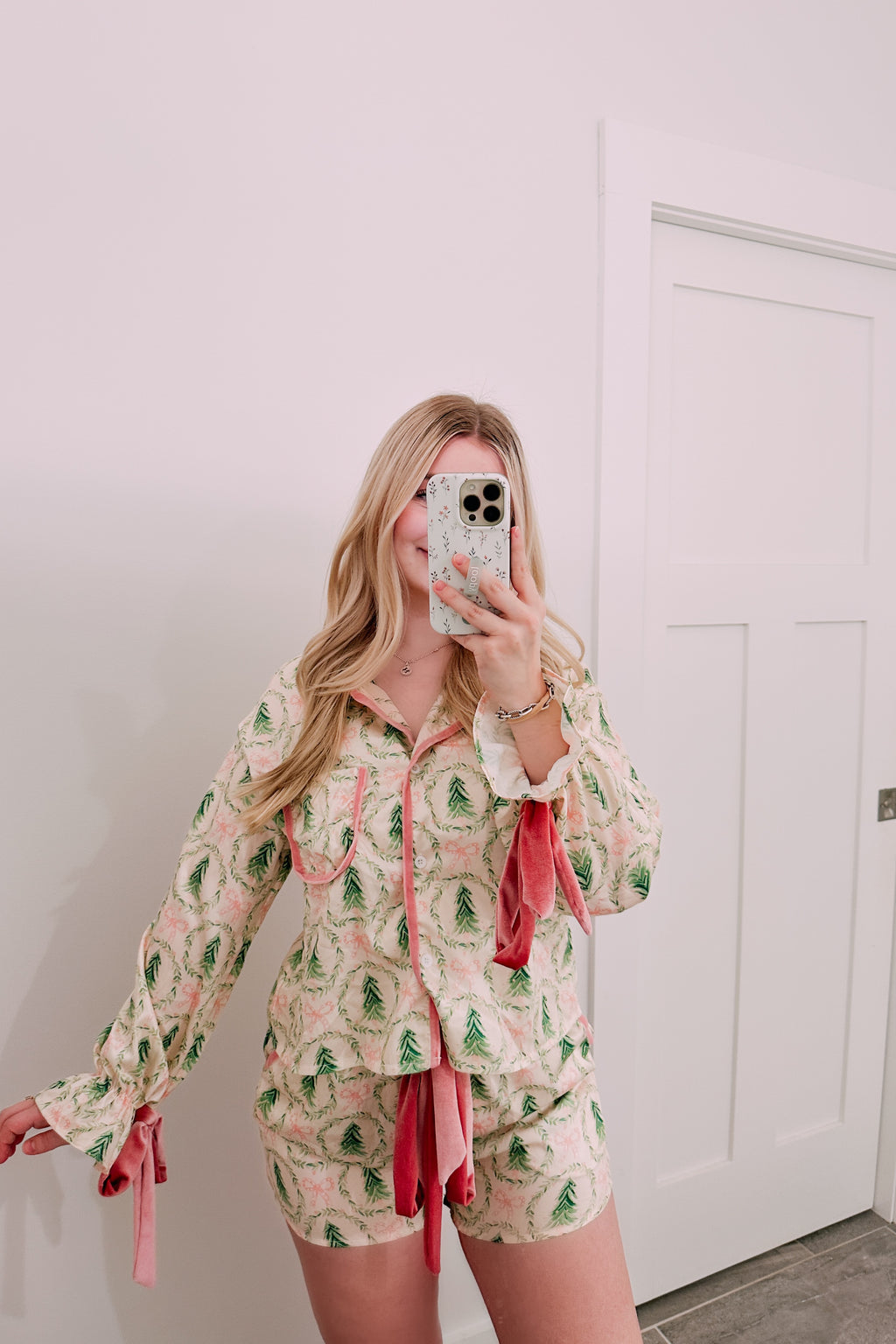 A Girly Little Christmas Pink Pj set