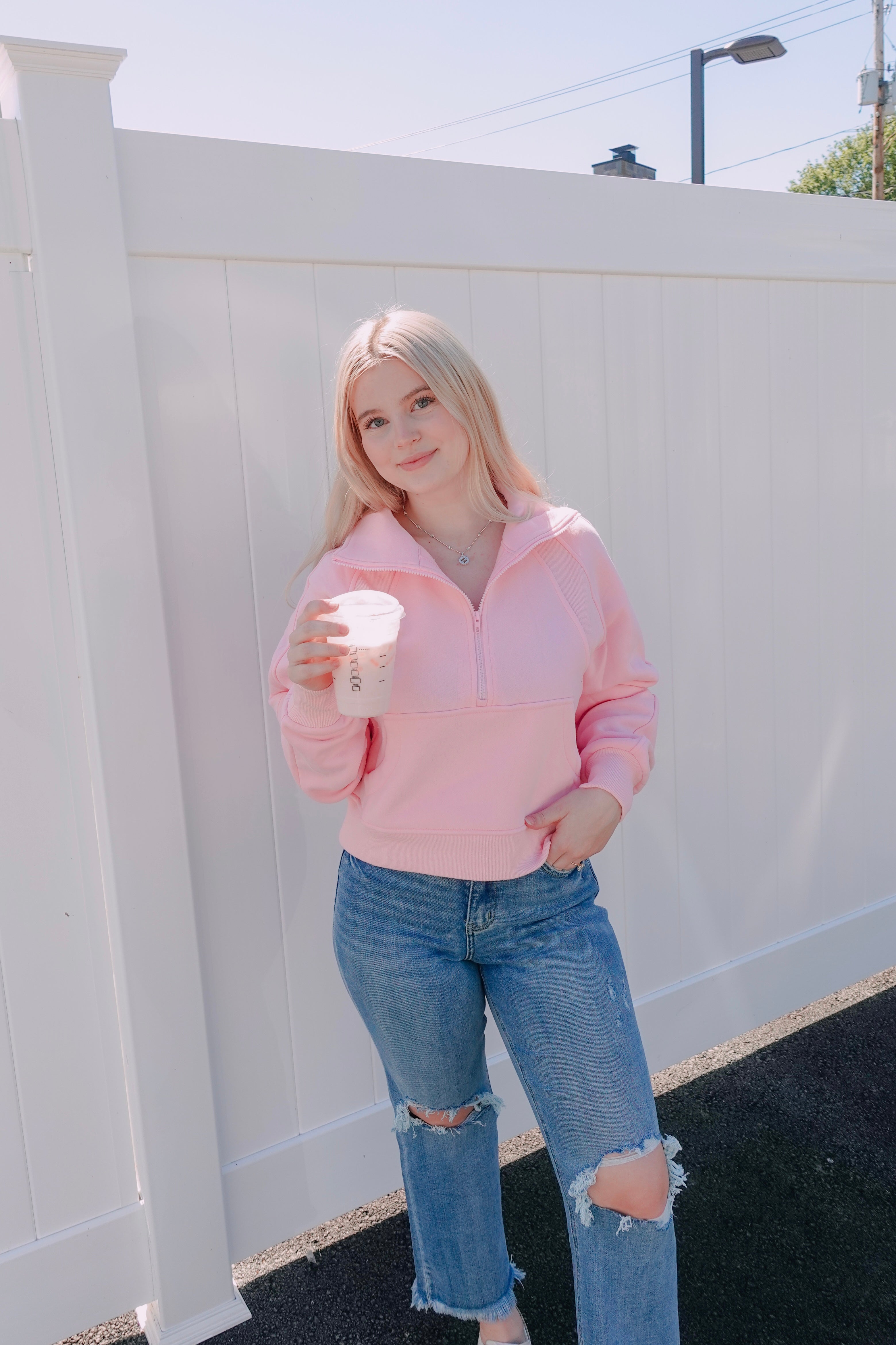 Pink On The Go Pullover